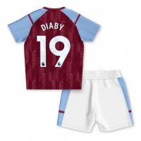 Camisa de time de futebol Aston Villa Moussa Diaby #19 Replicas 1º Equipamento Infantil 2023-24 Manga Curta (+ Calças curtas)